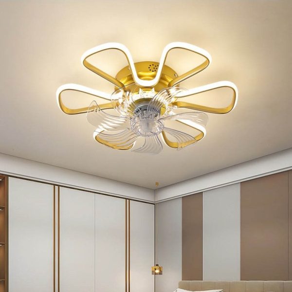 Intelligent Tmall Genie Voice Control Ceiling Fan Light