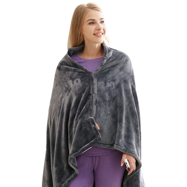 Plush Heating Blanket Office Nap Blanket Heating Shawl - Image 3