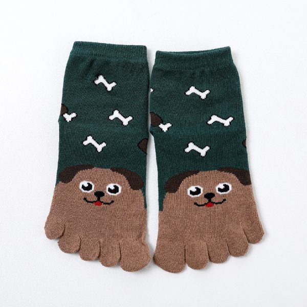 Five Toe Socks Cotton Socks Cute Cartoon - Image 2