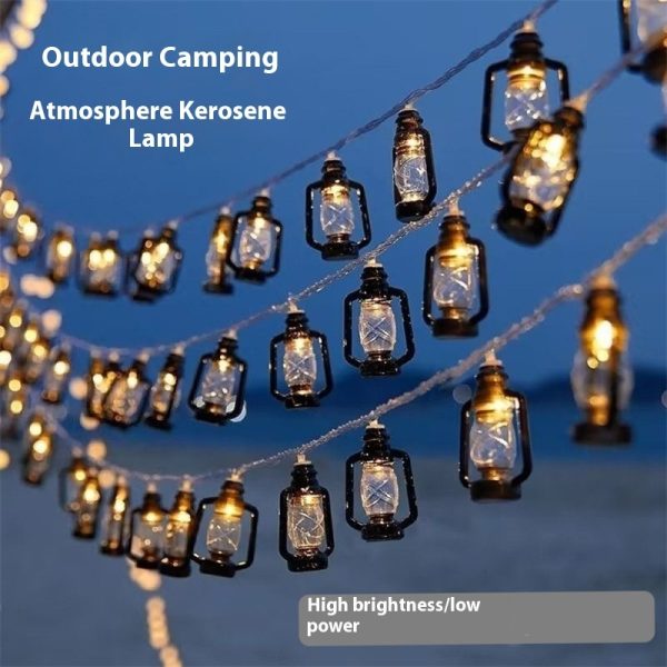 Camping Ambience Light LED Retro Kerosene Bottle Light