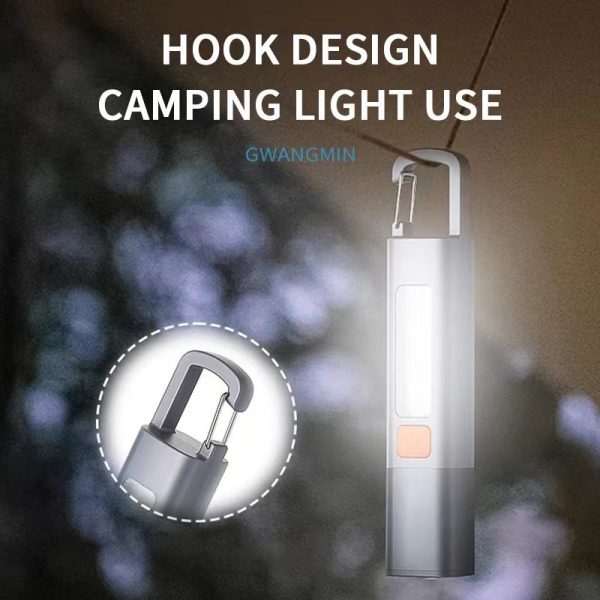 Multifunctional Camping Lantern Rechargeable Portable Hook Flashlight - Image 3