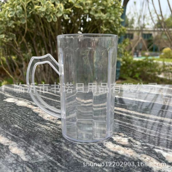 Large PET Draft Beer Mug Home Drinking Mug Outdoor BBQ Simple Kettle Plastic Beer Mug - Image 3