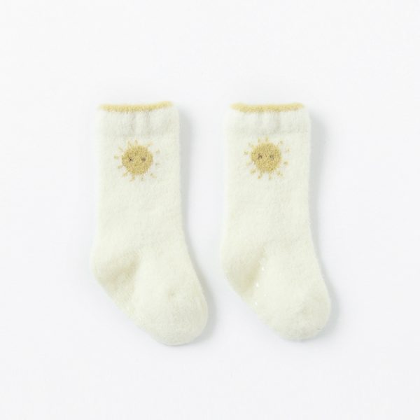 Mink Wool Newborn Thickened Baby Medium Tube Socks - Image 5