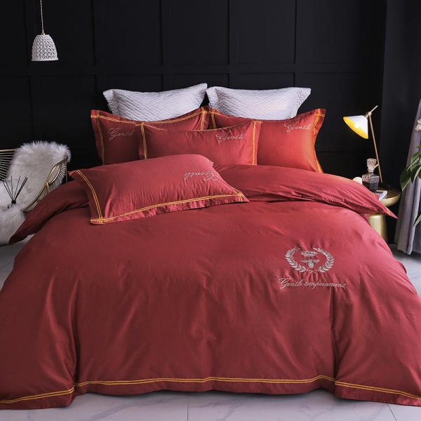 Four-piece Household Simple Cotton Bed Duvet Cover - Image 3