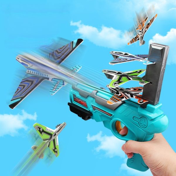 Children's Outdoor Boy Toys Hand Throwing Spin Glider Model Launcher