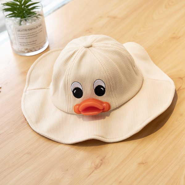 Thin Section Spring Big Brim Baby Fisherman Hat Boy Cute Super Cute Children's Pot Hat - Image 5