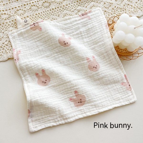 Four-layer Gauze Baby Saliva Towel Floral Newborn Baby Face Towel Handkerchief - Image 8