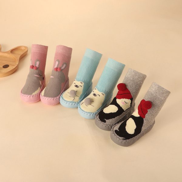 Cute Cartoon Thick Terry Anti-skid Baby Socks - Image 2