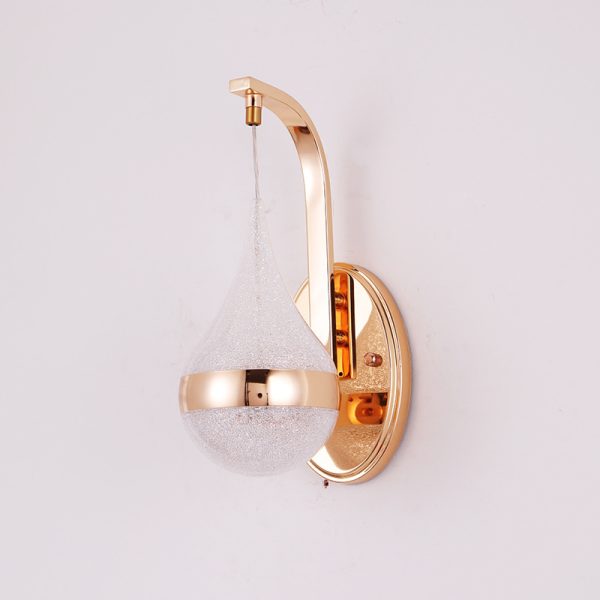 Bedside LED Drop-shaped Wall Lamp Bedroom Simple Acrylic - Image 2