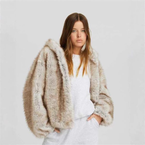 European And American Warm Artificial Fur Coat - Image 3