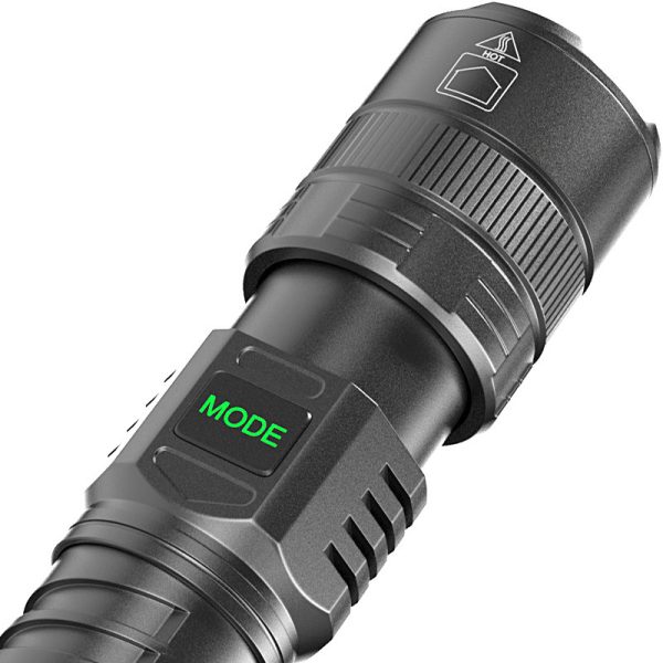 USB Charging Zoom Electric Display Camping Portable Flashlight - Image 4