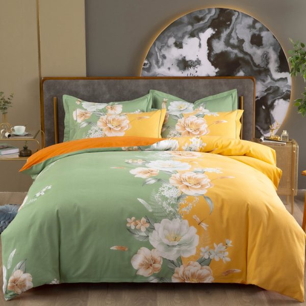 Cotton Winter Linen Quilt Cover Bedding Set - Image 2