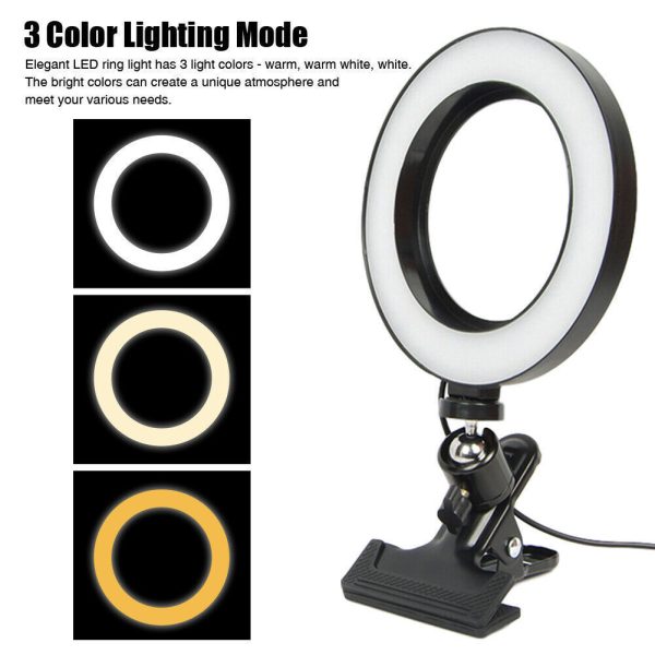 Live Ring Light Fixing Clip 6-10 Inch Selfie Light Beauty Light Desktop Anchor Net Red Bracket Mini Fill Light - Image 4