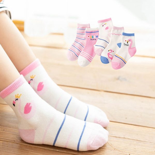 Simple Children's Cartoon Combed Cotton Socks - Image 2