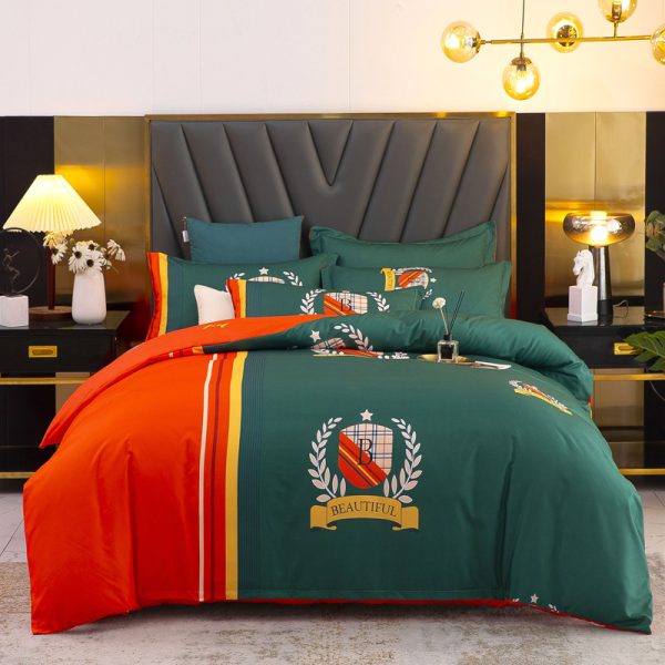 Thickened Brushed Four-piece Winter Bed Sheet And Duvet Cover Three-piece Bedding Set - Image 10