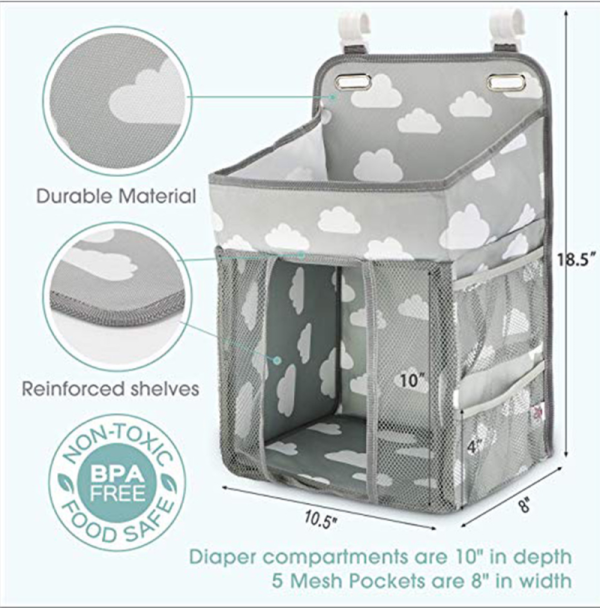 Portable Baby Crib Organizer Bed Hanging Bag - Image 4