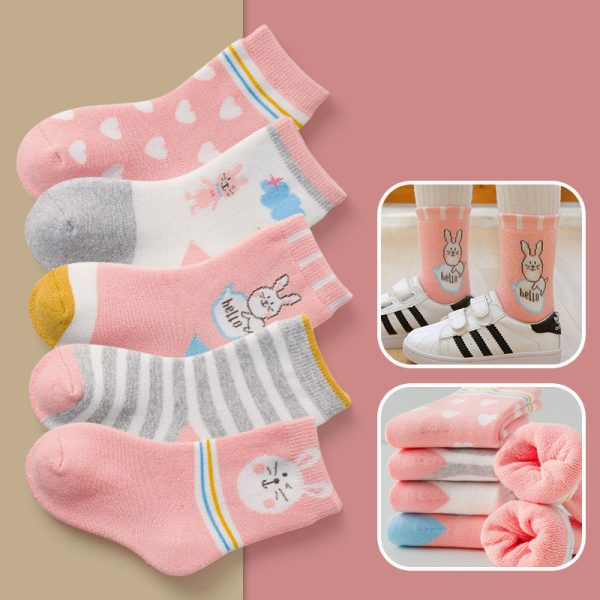 Cartoon Boys And Girls Winter Thickened Cotton Socks In The Tube - Image 10