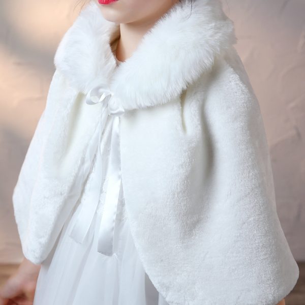 Children's Cape Fur Shawl Show Going Out - Image 2