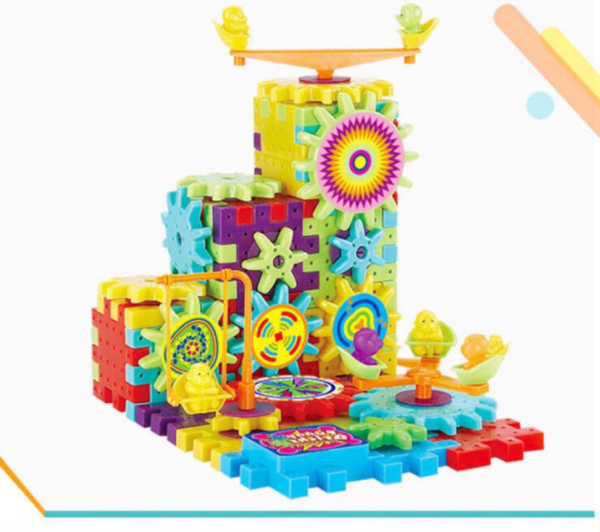 Electric Gears 3D Model Building Kits Plastic Brick Blocks Educational Toys for Kids - Image 5