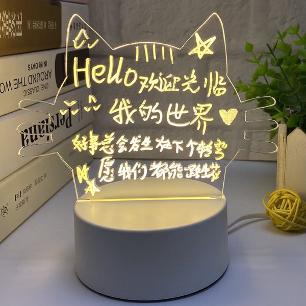 3D Night Light Desktop Luminescent Noteboard - Image 5