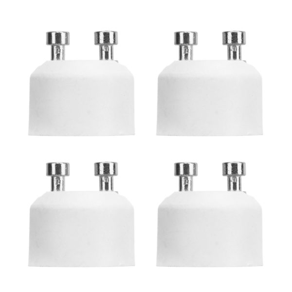 4PCS GU10 to MR16 Adapter Socket Heat Resistant Lamp Holder Converter for LED Halogen Lamp