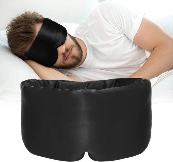 Long Sleep Shading Not Tight Ear All-inclusive Eye Shield Artificial Silk Cold Soft Eye Mask - Image 7