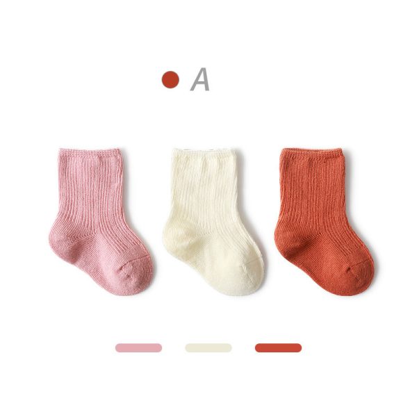 Baby  Autumn New Style Non-tight Leg Socks Pure Color - Image 6