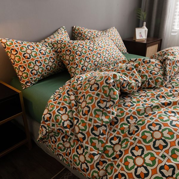 Pure Cotton Fitted Sheet Quilt Set - Image 5