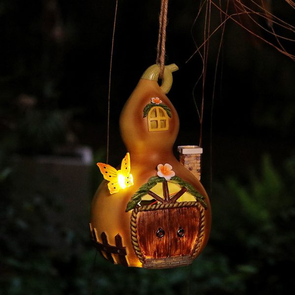 Gourd House Decoration Outdoor Courtyard Tree Pendant Solar Lamp - Image 2