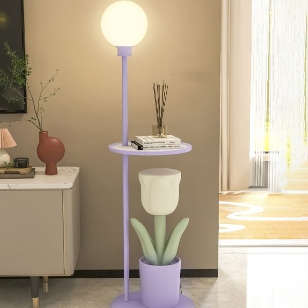 Tulip Floor Lamp Children's Bedroom Bedside Lamp Net Red Decoration Pieces - Image 4