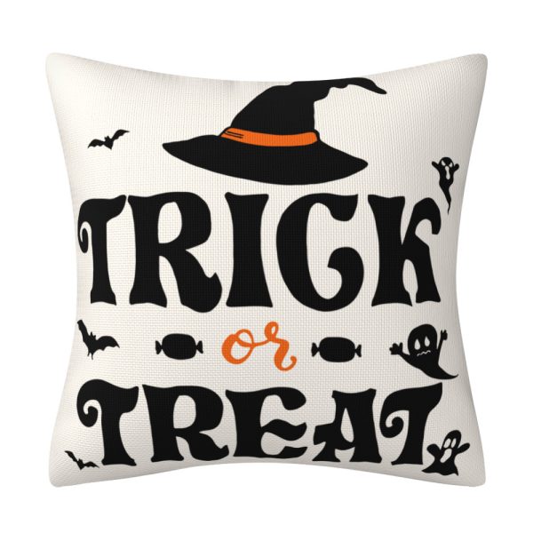 Halloween Pillow Cover Home Decoration Linen Cushion - Image 9