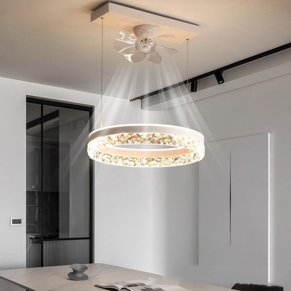 The New Ceiling Light Invisible Fan Scandinavian Light Luxury Ceiling Fan Light - Image 4