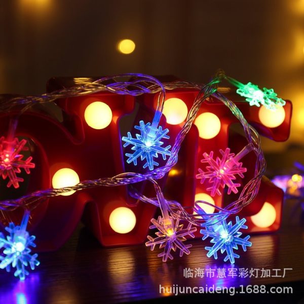 LED Snowflake Lighting Chain Solar Decorative Lamp - Image 7