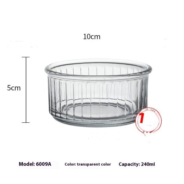 Tempered Glass Baby Solid Food Bowl Dessert Cake Baking Bowl - Image 3