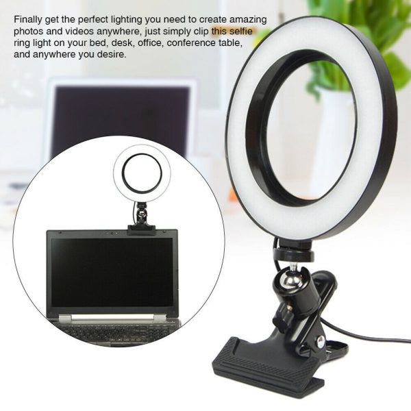 Live Ring Light Fixing Clip 6-10 Inch Selfie Light Beauty Light Desktop Anchor Net Red Bracket Mini Fill Light - Image 3