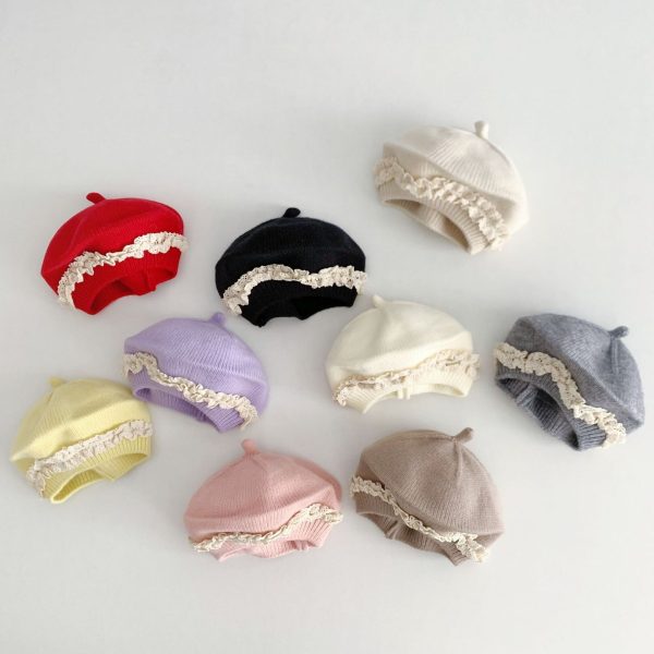 Infants Baby Knitted Beret Children's Sleeve Cap