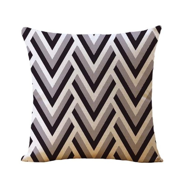 Linen Pillow Case Home Fabric Geometric Abstract - Image 7