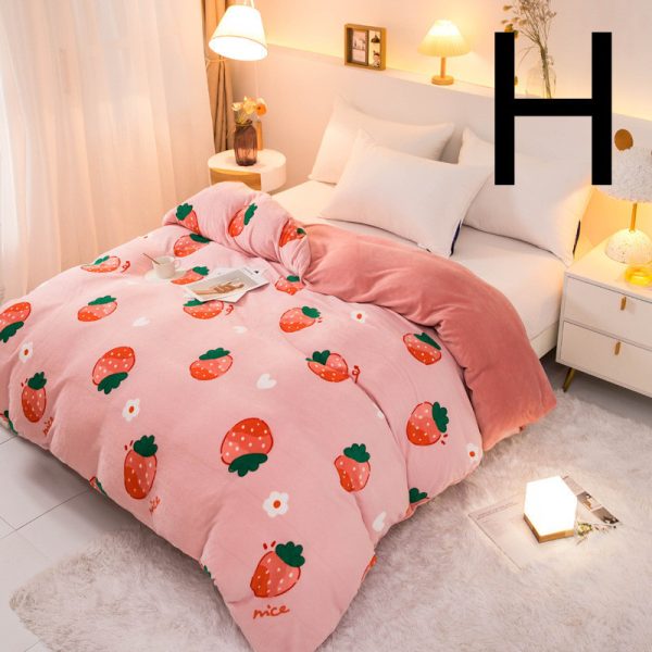 Thick Coral Fleece Double Plush Duvet Cover - Image 5