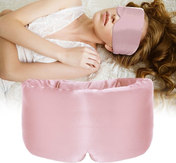 Long Sleep Shading Not Tight Ear All-inclusive Eye Shield Artificial Silk Cold Soft Eye Mask - Image 3