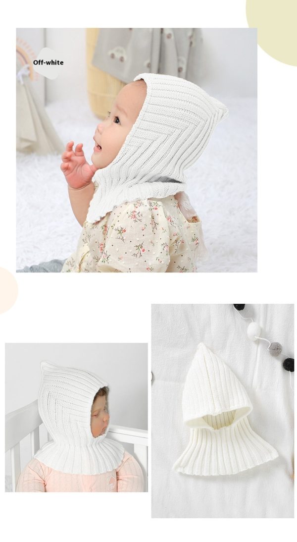 Baby And Infant Hat Scarf All-in-one Warm Keeping Sleeve Cap - Image 10