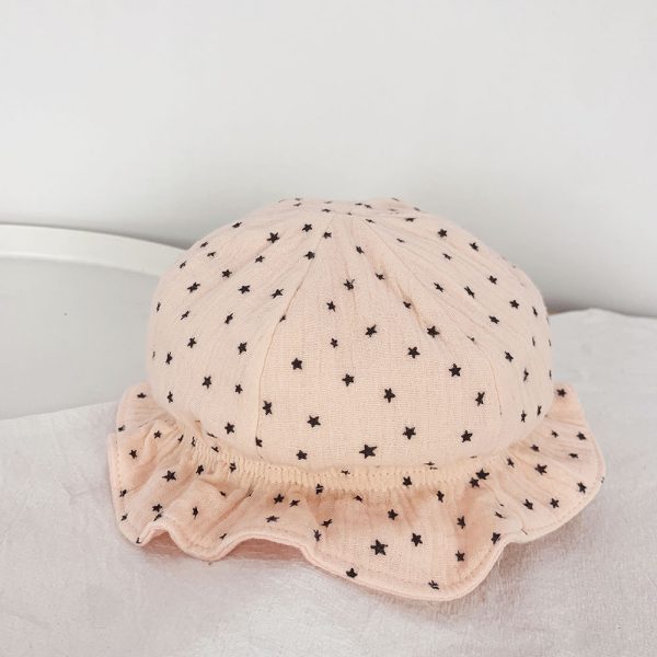 Baby Fisherman Double Polka Dot Baby Sun Hat - Image 5