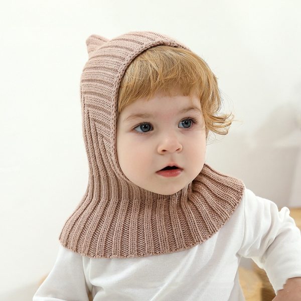 Baby And Infant Hat Scarf All-in-one Warm Keeping Sleeve Cap - Image 4