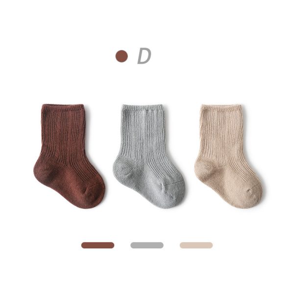 Baby  Autumn New Style Non-tight Leg Socks Pure Color - Image 5