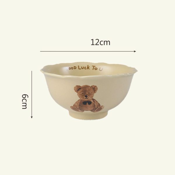 Ins Bear Ceramic Tableware Set - Image 2