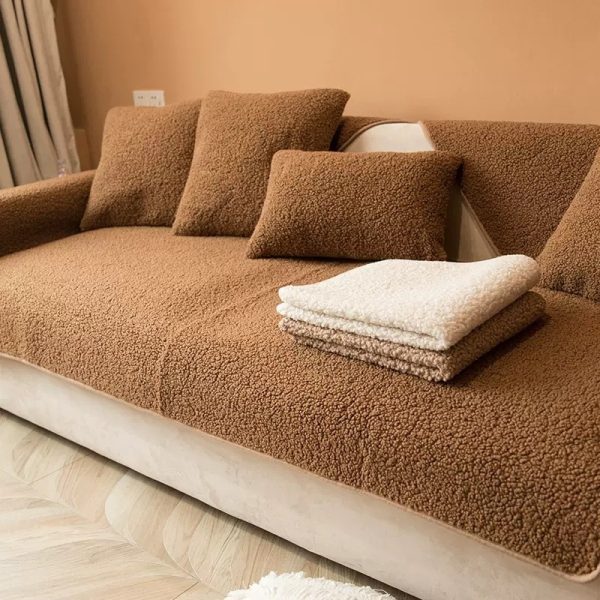 All-season Thickened Fabric Plush Sofa Cover - Image 5