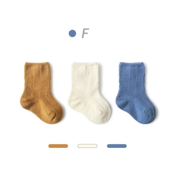 Baby  Autumn New Style Non-tight Leg Socks Pure Color - Image 4