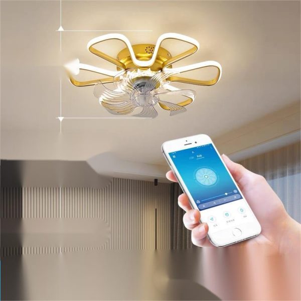 Intelligent Tmall Genie Voice Control Ceiling Fan Light - Image 3