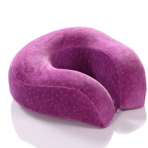 Memory Foam U-shaped Pillow Neck Protector Airplane Travel Neck Cervical Spine - Image 7