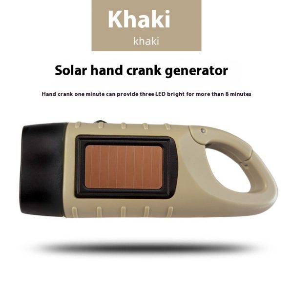 Hand-cranking Self-generating Small Solar Flashlight - Image 3