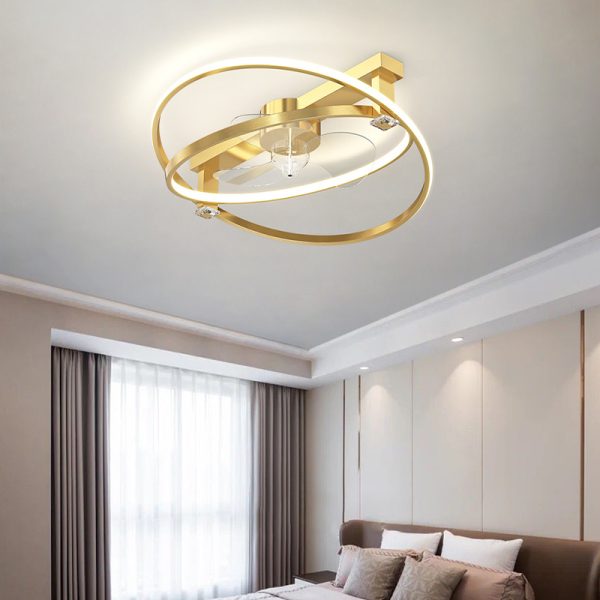 Modern LED Ceiling Fan With Light Remote Control Living Dining Room - Image 4